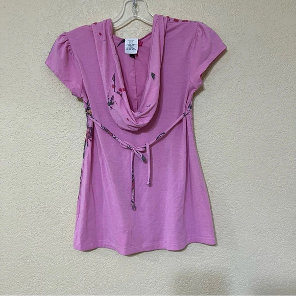 Lily Bleu girls Pink shirt with a hood size Large - Picture 3 of 11